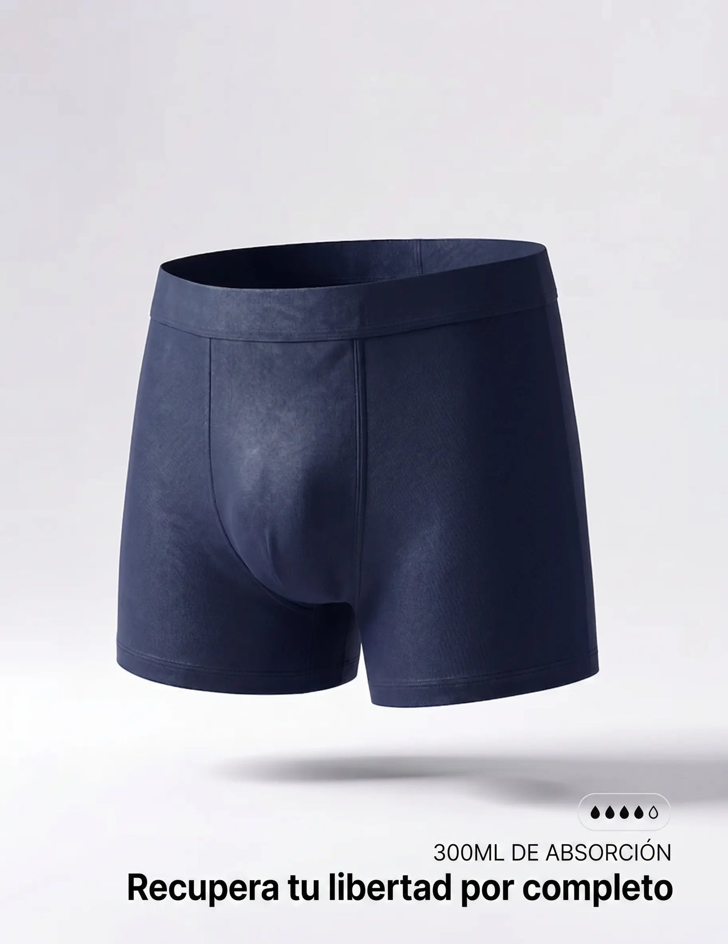 Bóxer Antifiltraciones para Incontinencia Masculina - Absorción Ultra Pack 4x1