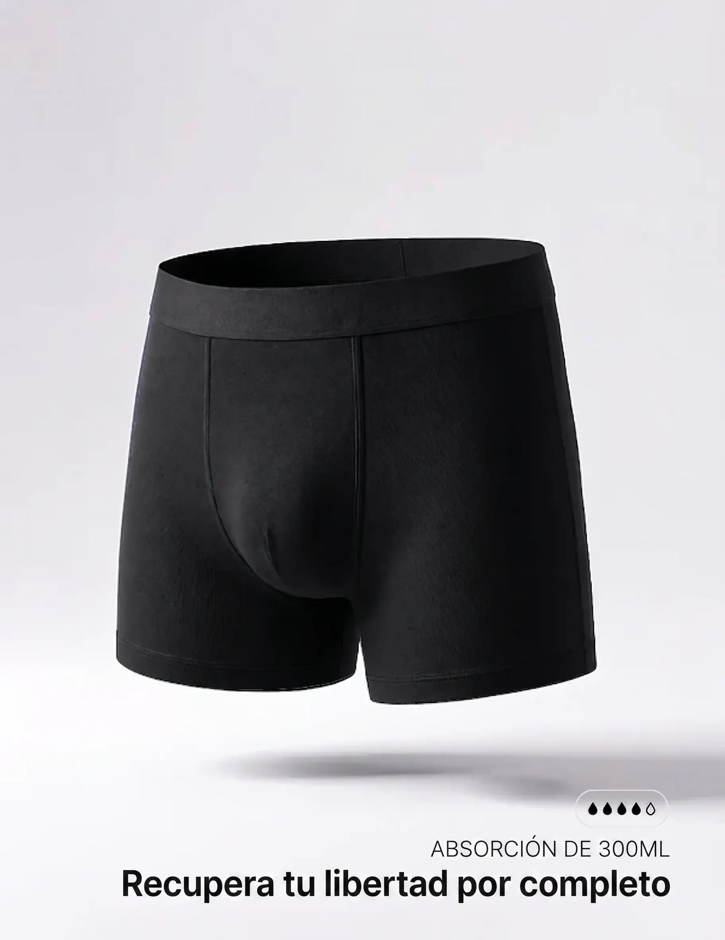 Bóxer Antifiltraciones para Incontinencia Masculina - Absorción Ultra Pack 4x1